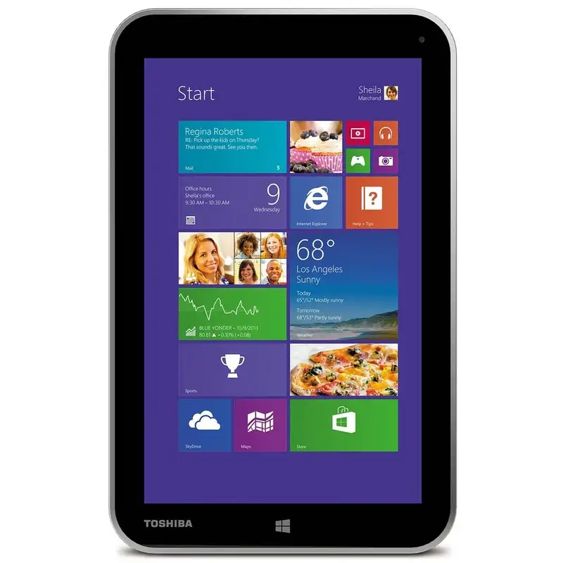 تبلت 8اینچ ویندوزی توشیبا مدل WT8 ظرفیت ۶۴ گیگابایت رم ۲ گیگابایتToshiba windows Tablet